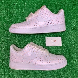 Nike Air Force 1 Low ‘Polka Dots’ Orange White Size 11W / 9.5M